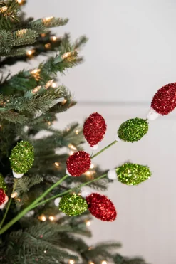 Decorator's Warehouse 28” Red and Green Lightbulb Stem > Christmas Sale