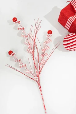 Decorator's Warehouse 31" Red and White Peppermint Spray > Christmas Decor|Christmas Sprays