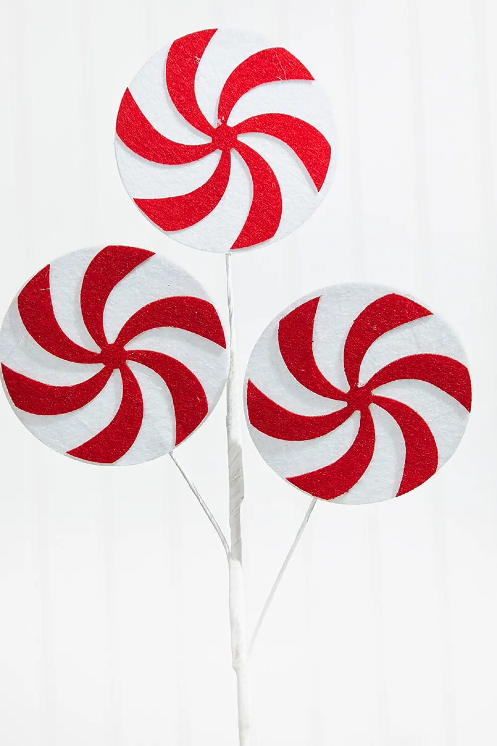 Decorator's Warehouse 20” Red and White Peppermint Swirl Stem > Gingerbread|Peppermint
