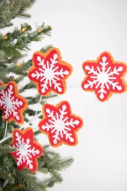 Decorator's Warehouse 24” Red and White Snowflake Stem > Best Sellers|Christmas Decor