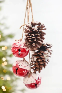 Decorator's Warehouse 19" Red Bells & Pinecones Ornament > Cardinal|Christmas Decor