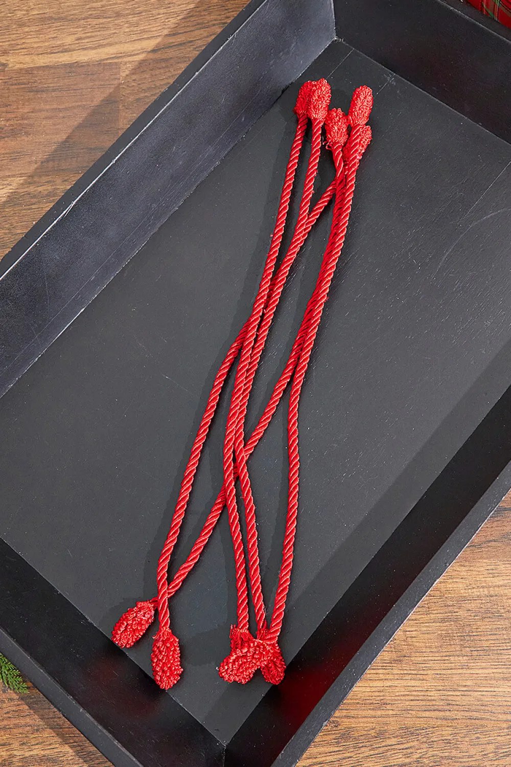 Decorator's Warehouse 16” Red Decorative Twist Ties > Christmas Decor|Christmas Garlands