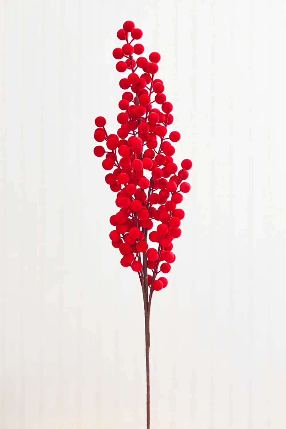 Decorator's Warehouse 33" Red Flocked Berry Spray > 2026 New Additions|Classic Christmas