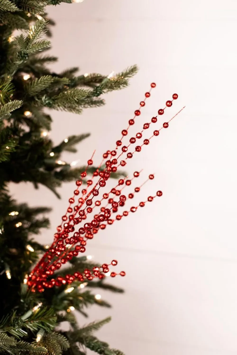 Decorator's Warehouse 33” Red Glitter Ball Spray > North Pole Party