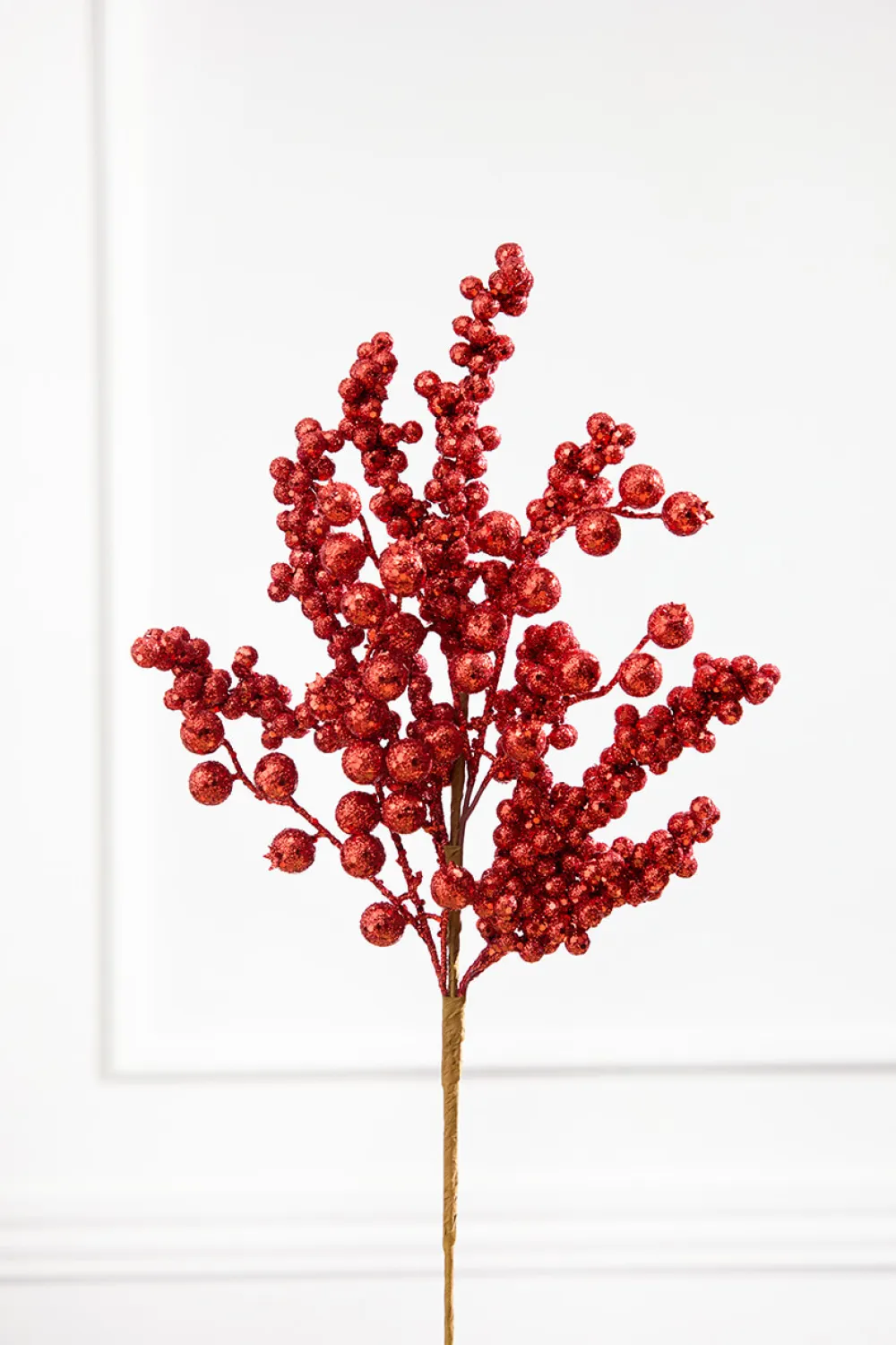 Decorator's Warehouse 20" Red Glitter Berry Spray > Farmhouse|2026 New Additions