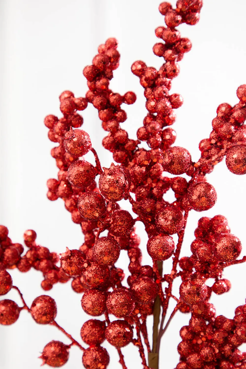 Decorator's Warehouse 20" Red Glitter Berry Spray > Farmhouse|2026 New Additions