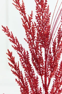 Decorator's Warehouse 31" Red Glitter Cedar Grass Spray > Traditional|2026 New Additions