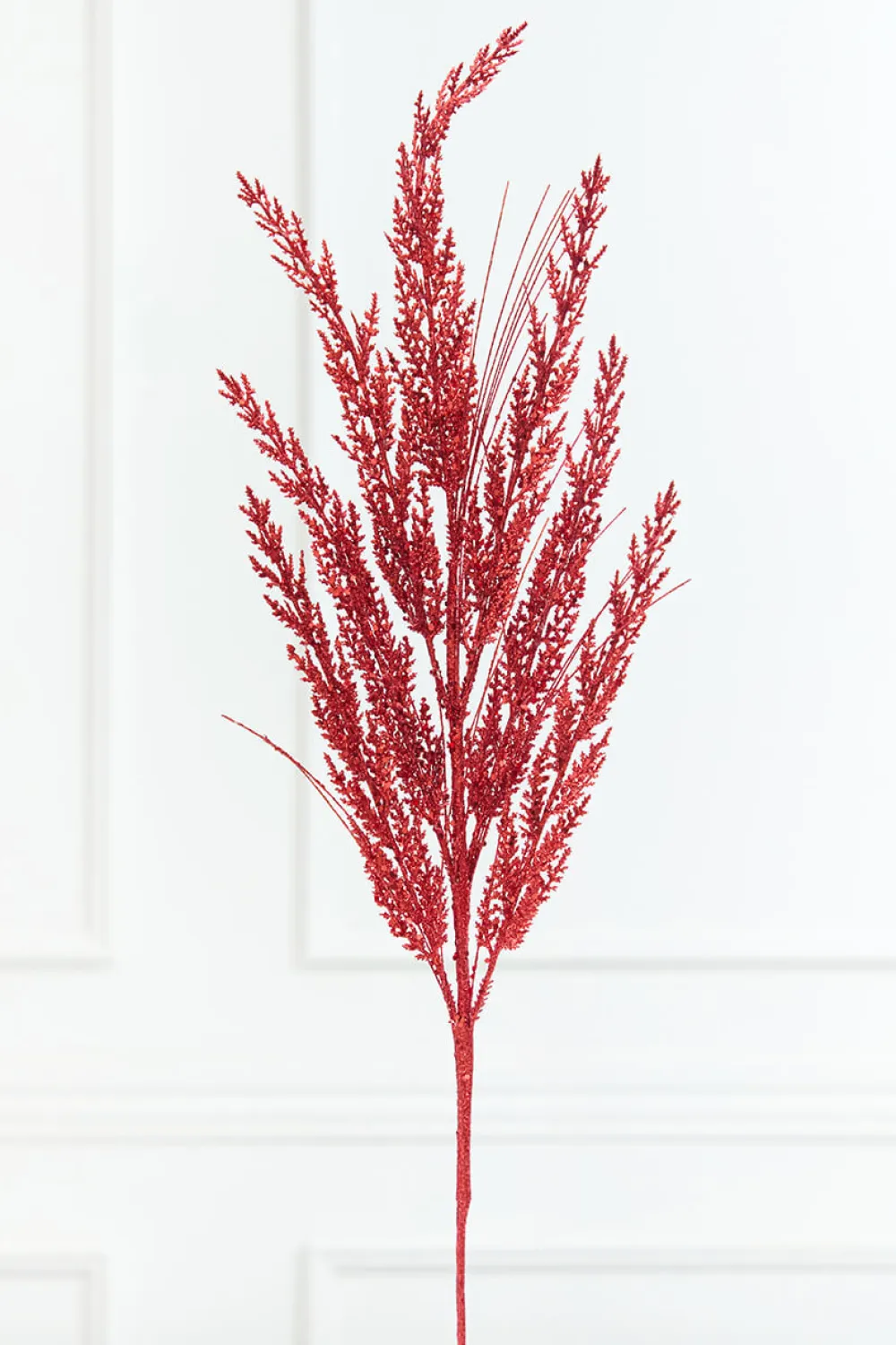 Decorator's Warehouse 31" Red Glitter Cedar Grass Spray > Traditional|2026 New Additions