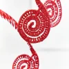 Decorator's Warehouse 50" Red Glitter Curly Spray > 2026 New Additions|Classic Christmas
