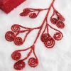 Decorator's Warehouse 26” Red Glitter Curly Stem > Christmas Sale|Christmas Sprays