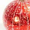 Decorator's Warehouse 4" Red Glitter Drip Ball Ornament > Retro Brites|Christmas Decor