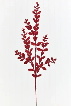 Decorator's Warehouse 30" Red Glitter Eucalyptus Spray > Christmas Sprays|Christmas Decor