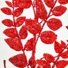 Decorator's Warehouse 35" Red Glitter/Mica Later Fern Spray > Nutcracker|Christmas Sprays