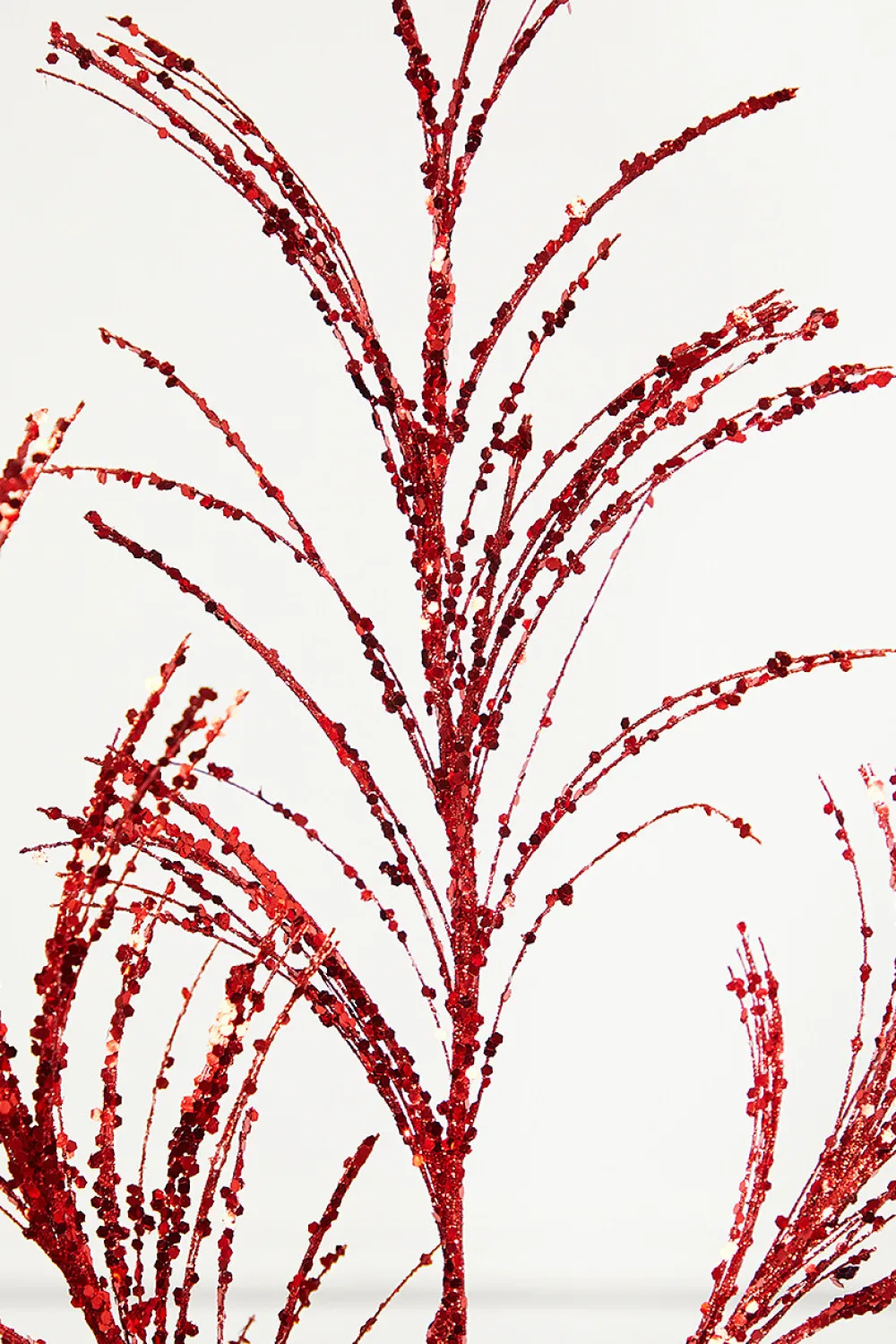 Decorator's Warehouse 34" Red Glitter Pampas Grass Spray > Christmas Sale|Christmas Sprays