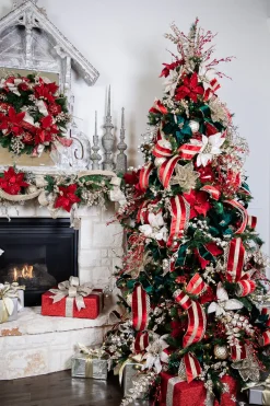 Decorator's Warehouse 29” Red Glitter Smilax Berry Spray > Nutcracker|Christmas Sprays