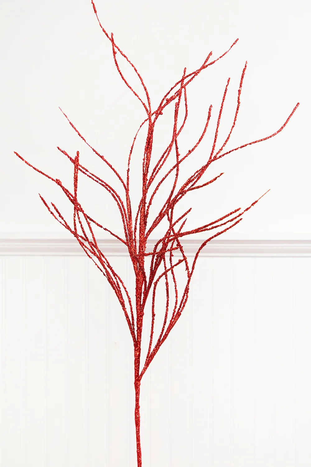 Decorator's Warehouse 45" Red Glitter Willow Spray > Nutcracker|Christmas Sprays
