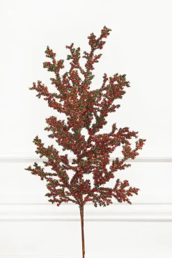 Decorator's Warehouse 29" Red & Green Glitter Berry Spray > Traditional|Christmas Sprays