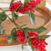 Decorator's Warehouse 30” Red & Green Leaf Berry Spray > Christmas Sprays|Christmas Decor