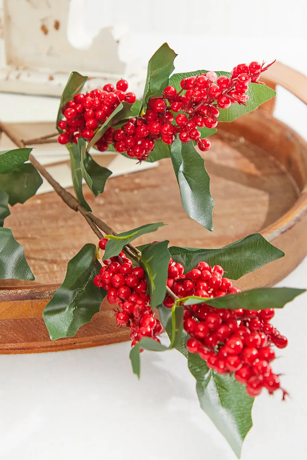 Decorator's Warehouse 30” Red & Green Leaf Berry Spray > Christmas Sprays|Christmas Decor