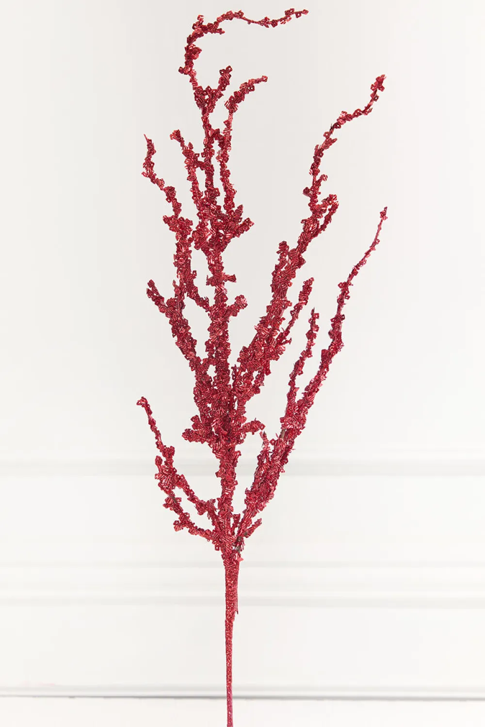 Decorator's Warehouse 32" Red Iced Sequin Bead Spray > Nutcracker|Christmas Sprays
