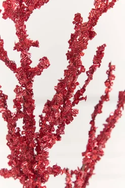Decorator's Warehouse 32" Red Iced Sequin Bead Spray > Nutcracker|Christmas Sprays