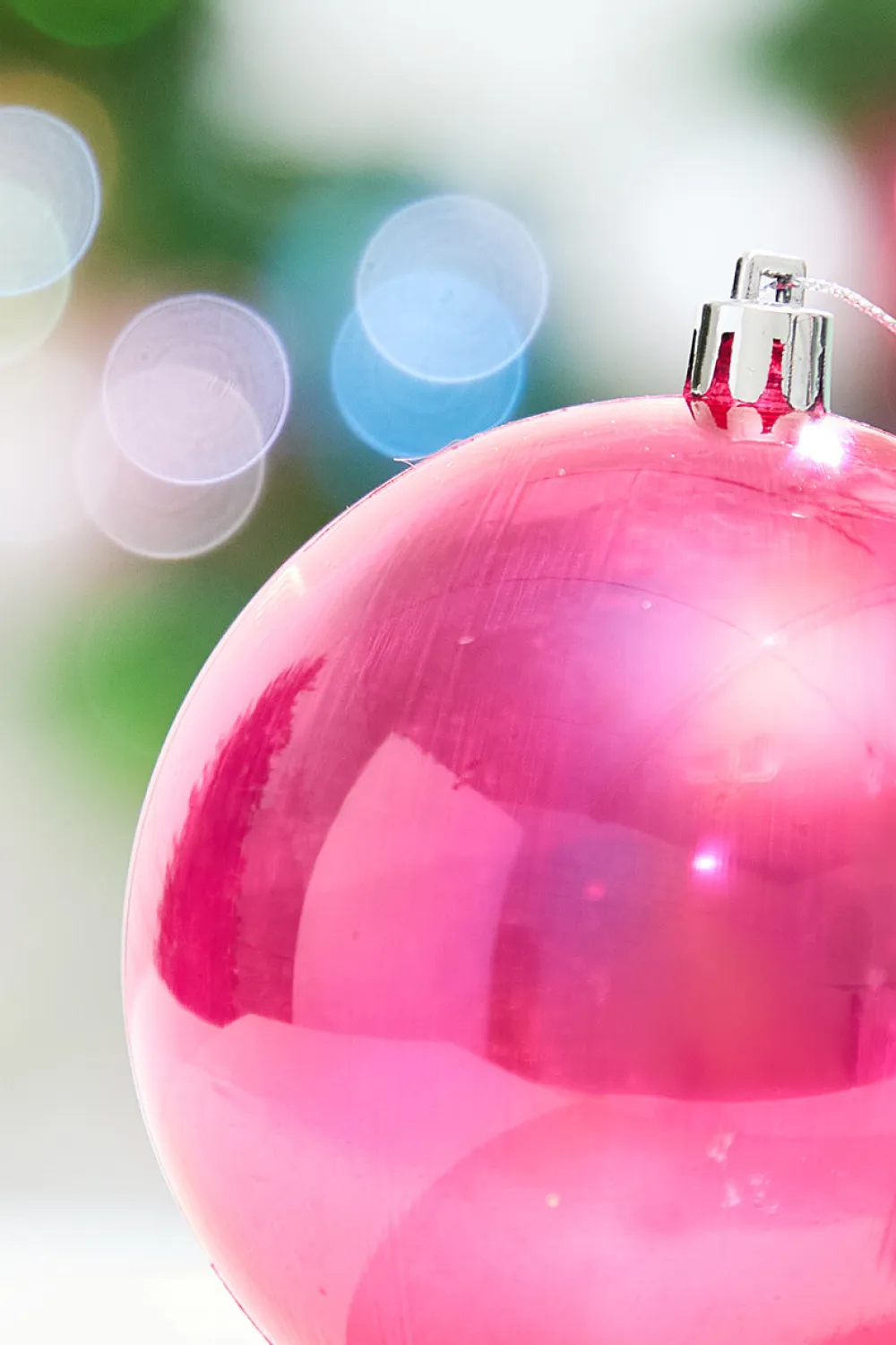 Decorator's Warehouse 4" Red Iridescent Ball Ornament > Retro Brites|Christmas Decor