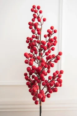 Decorator's Warehouse 35” Red Orchard Berry Stalk > Christmas Sprays|Christmas Decor