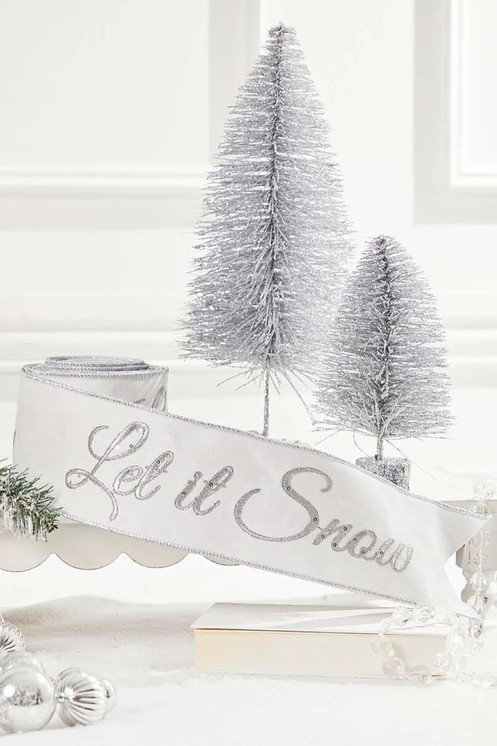 Decorator's Warehouse Red & Silver Ribbon Mini Bundle > Christmas Ribbon|Christmas Decor