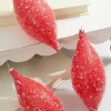 Decorator's Warehouse 7" Red Sugar Iced Finial Ornament > Christmas Decor|Valentine'S Decor