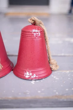 Decorator's Warehouse Red Tin Bells - Set of 3 > Christmas Sale|Christmas Decor