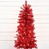 Decorator's Warehouse 4' Red Tinsel Tree > 4 Feet & Under|Christmas Sale