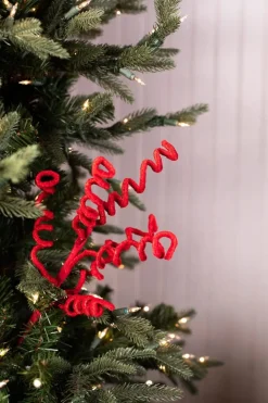Decorator's Warehouse 25” Red Velvet Curly Spray > Christmas Sprays|Christmas Decor