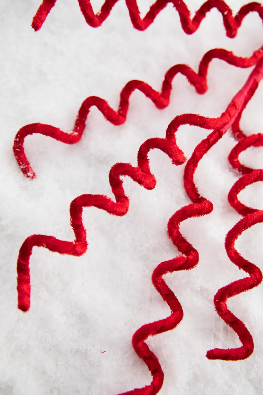 Decorator's Warehouse 25” Red Velvet Curly Spray > Christmas Sprays|Christmas Decor