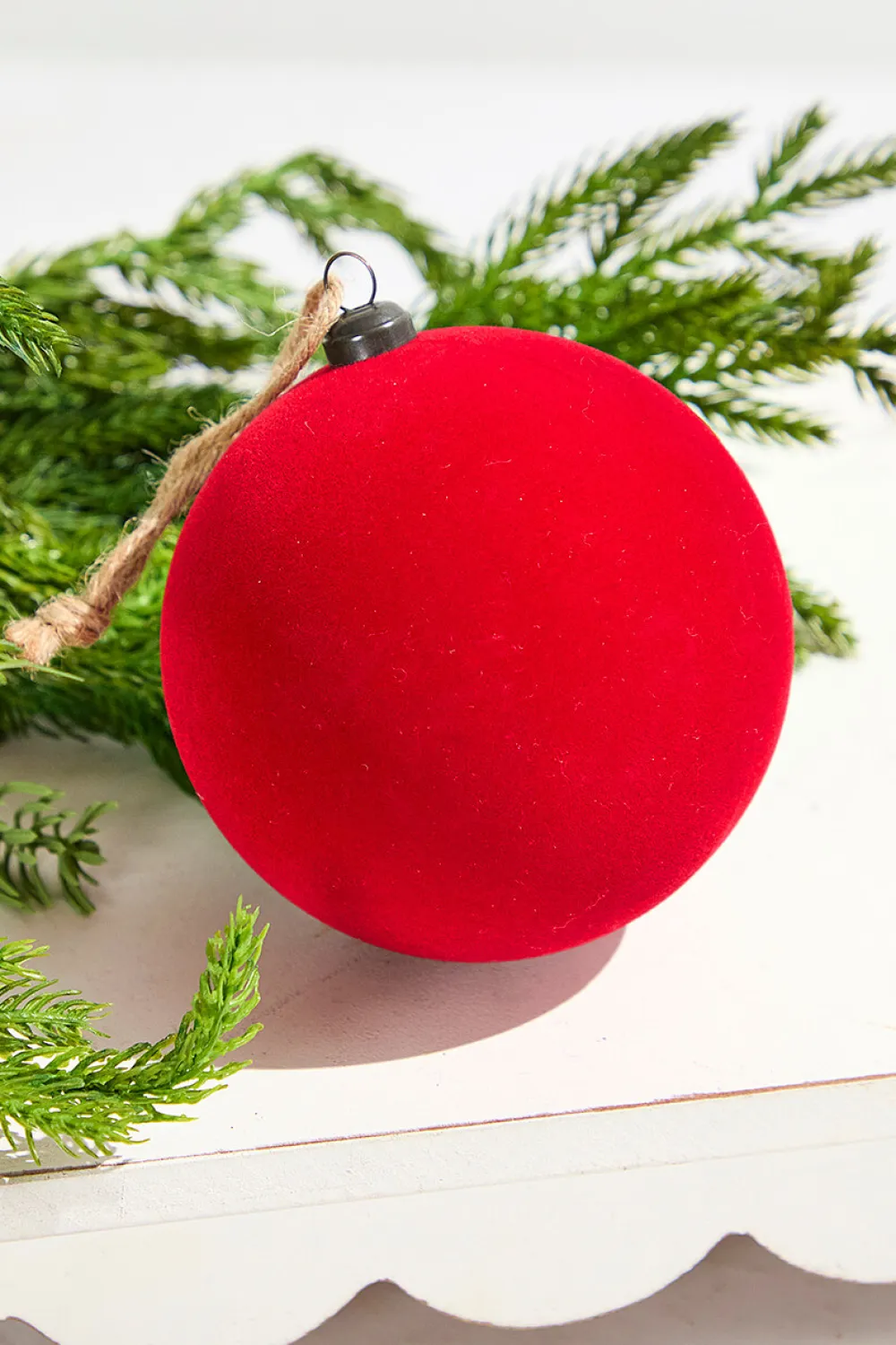 Decorator's Warehouse 4" Red Velvet Flocked Ornament > Nutcracker|Christmas Decor