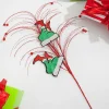 Decorator's Warehouse 37" Red, White and Green Glitter Leg Grass Spray > Storyville|Christmas Sprays