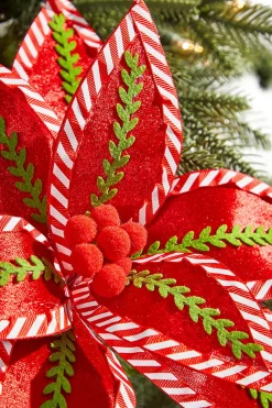 Decorator's Warehouse 22" Red, White and Green Velvet Stem > Christmas Decor|Storyville