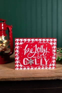 Decorator's Warehouse Red & White Christmas Block > Christmas Decor|Peppermint
