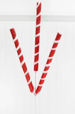 Decorator's Warehouse 30" Red & White Twist Spray > Christmas Sprays|Christmas Decor