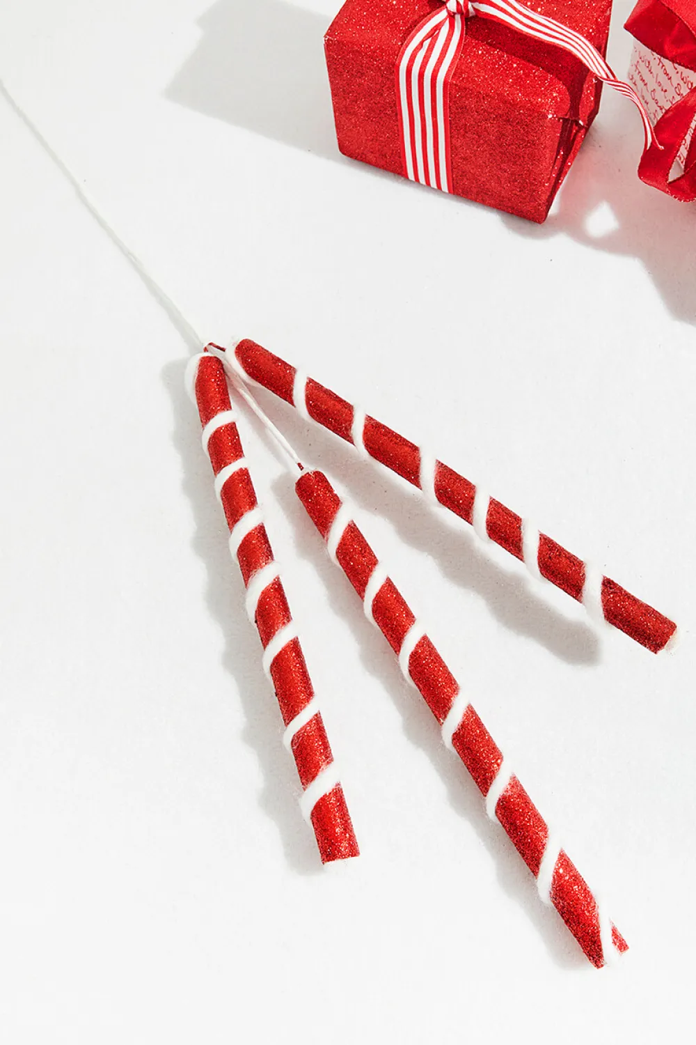 Decorator's Warehouse 30" Red & White Twist Spray > Christmas Sprays|Christmas Decor