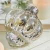 Decorator's Warehouse 4.5" Regal Beaded Elizabethan Mercury Glass Ornament > White Christmas|Christmas Decor