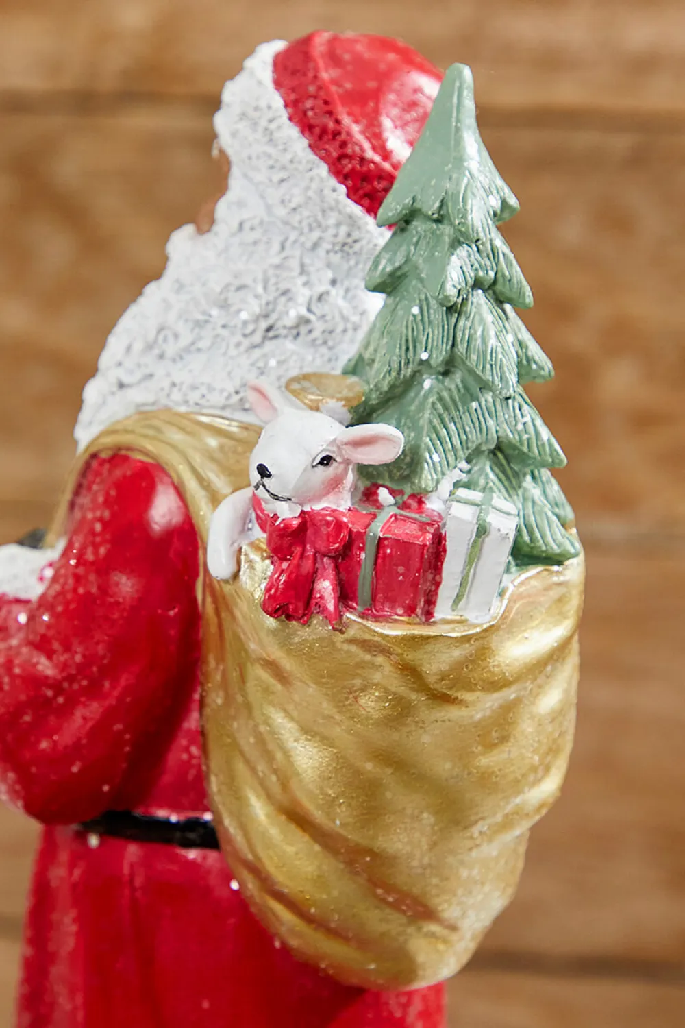 Decorator's Warehouse 13” Resin African-American Santa > Cardinal|Farmhouse