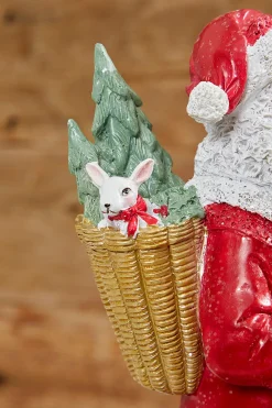 Decorator's Warehouse 13” Resin African-American Santa > Cardinal|Farmhouse