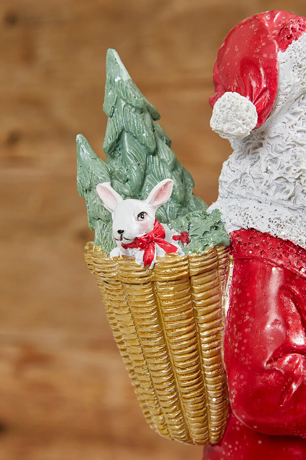 Decorator's Warehouse 13” Resin African-American Santa > Cardinal|Farmhouse