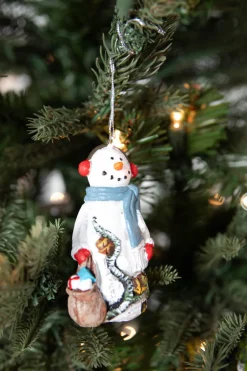 Decorator's Warehouse 3” Resin Birch Snowman Ornament > Sale|Christmas Sale