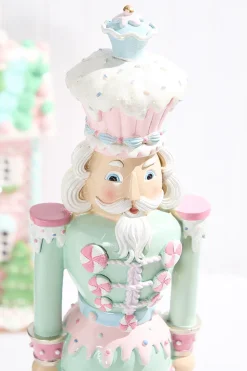 Decorator's Warehouse 18" Resin Dessert Toy Soldier > Santa'S Sweet Shoppe|Christmas Decor