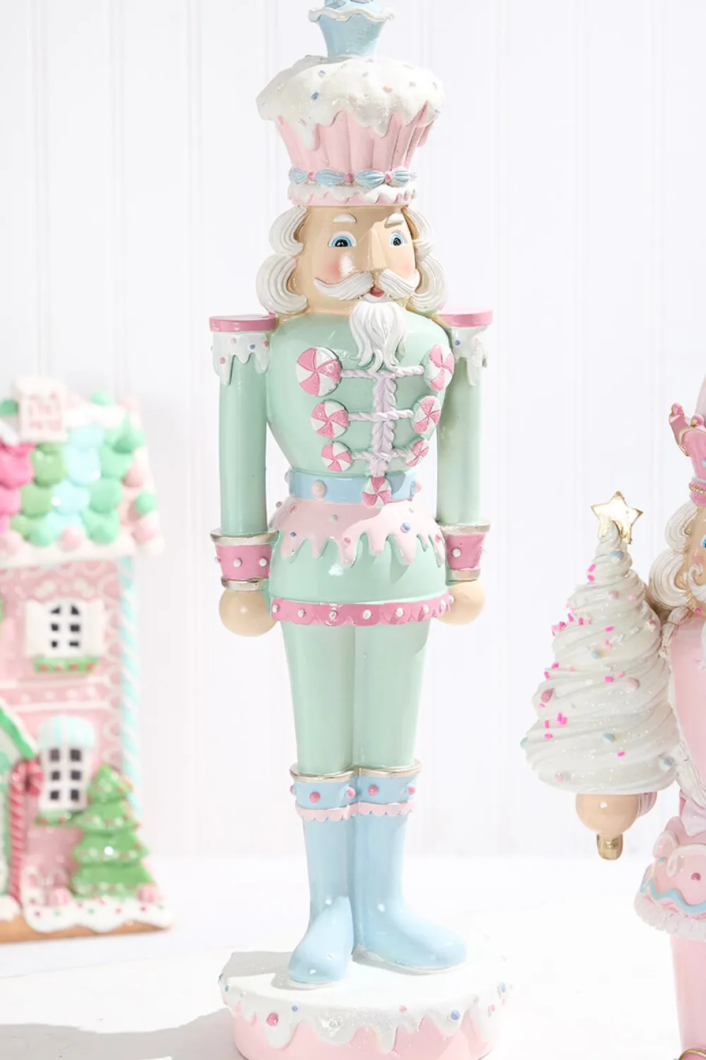 Decorator's Warehouse 18" Resin Dessert Toy Soldier > Santa'S Sweet Shoppe|Christmas Decor