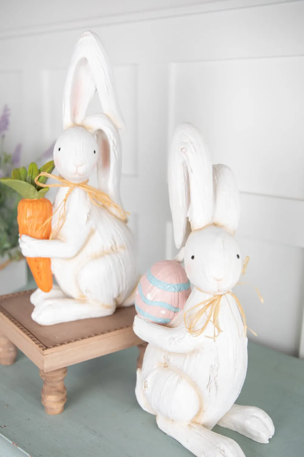 Decorator's Warehouse 16” Resin Easter Bunny Figurine > Easter Table Decor|Easter Decor