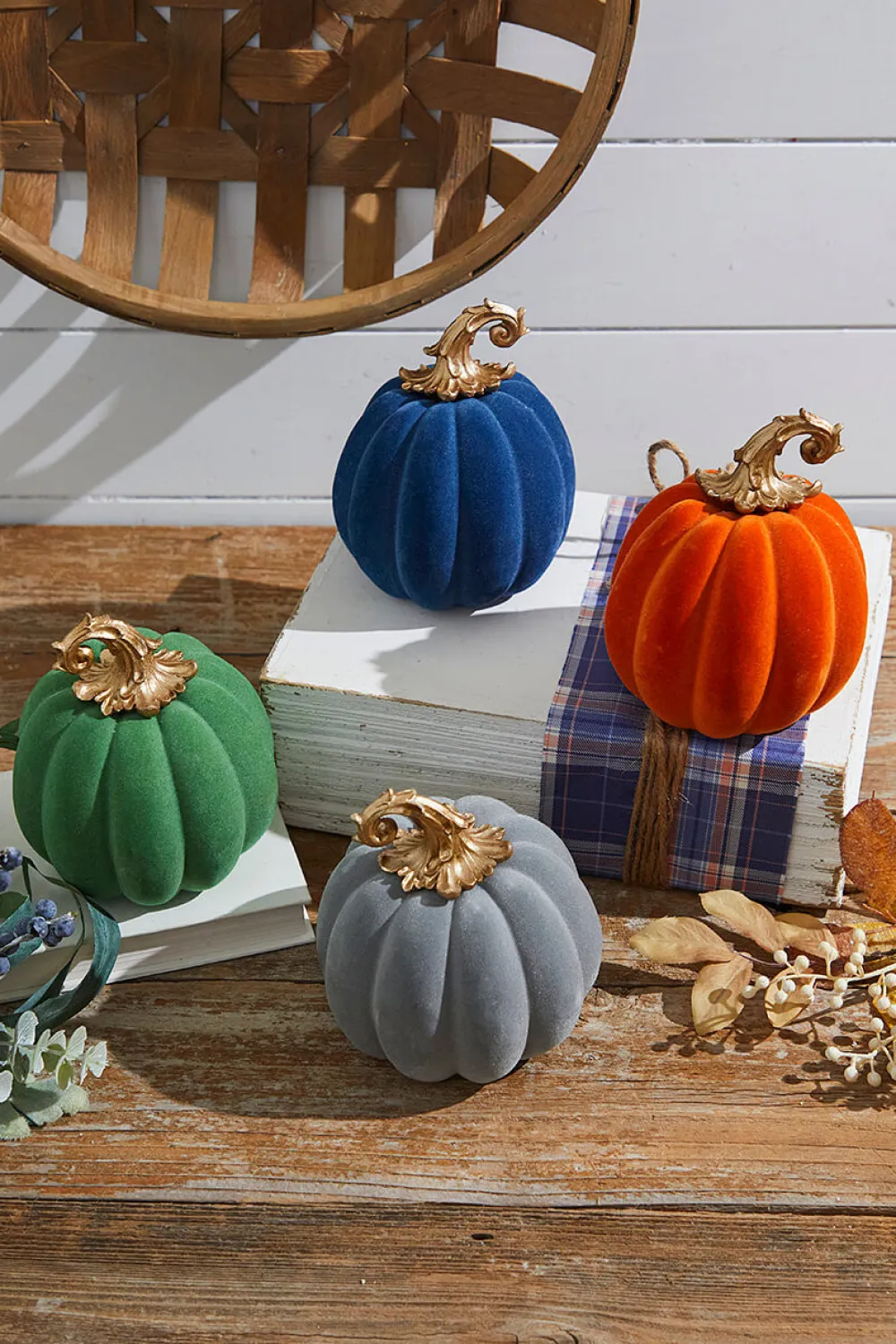 Decorator's Warehouse 6" Resin & Felt Harvest Pumpkin > Fall Decor|Fall Decor