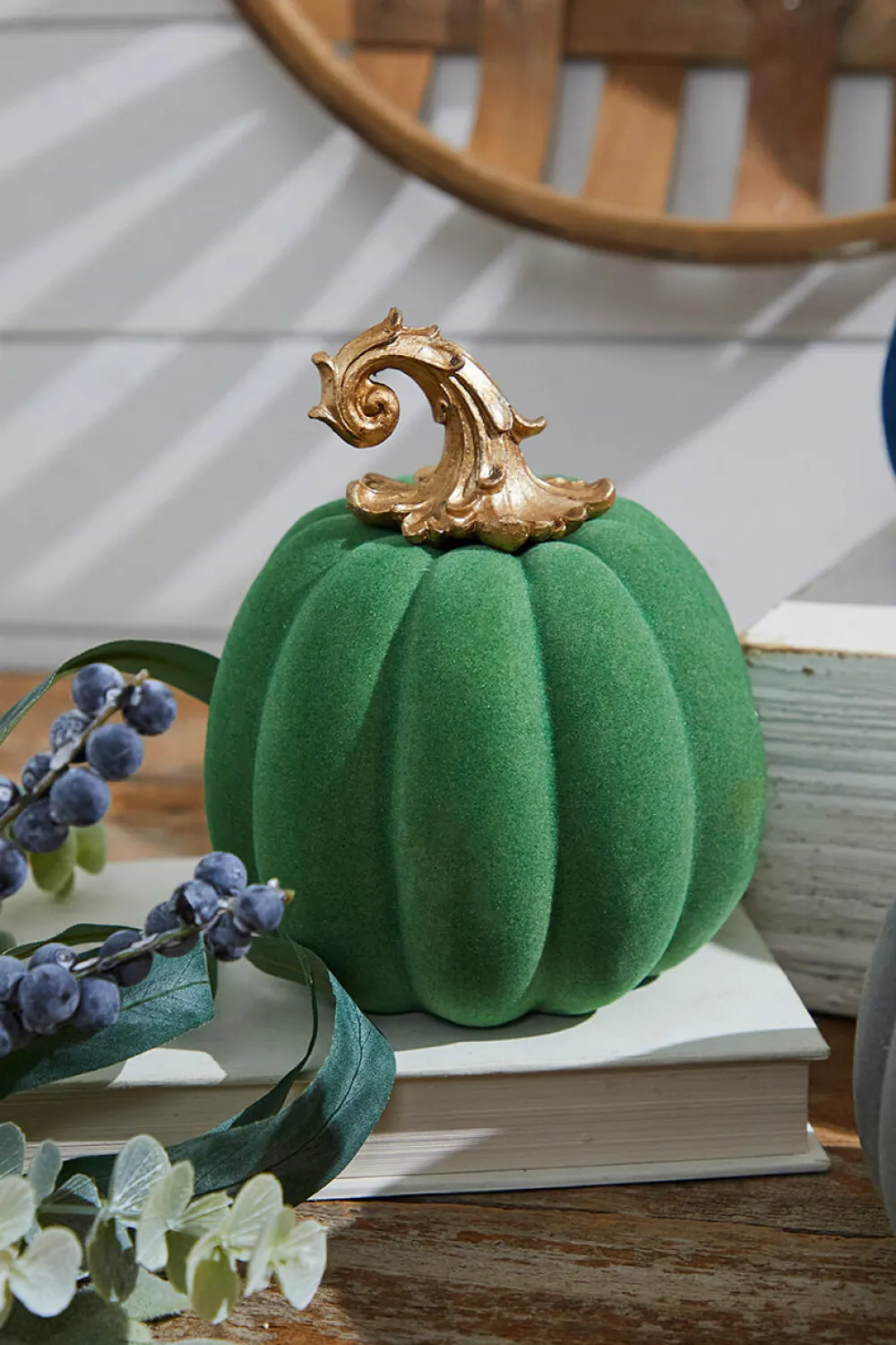 Decorator's Warehouse 6" Resin & Felt Harvest Pumpkin > Fall Decor|Fall Decor