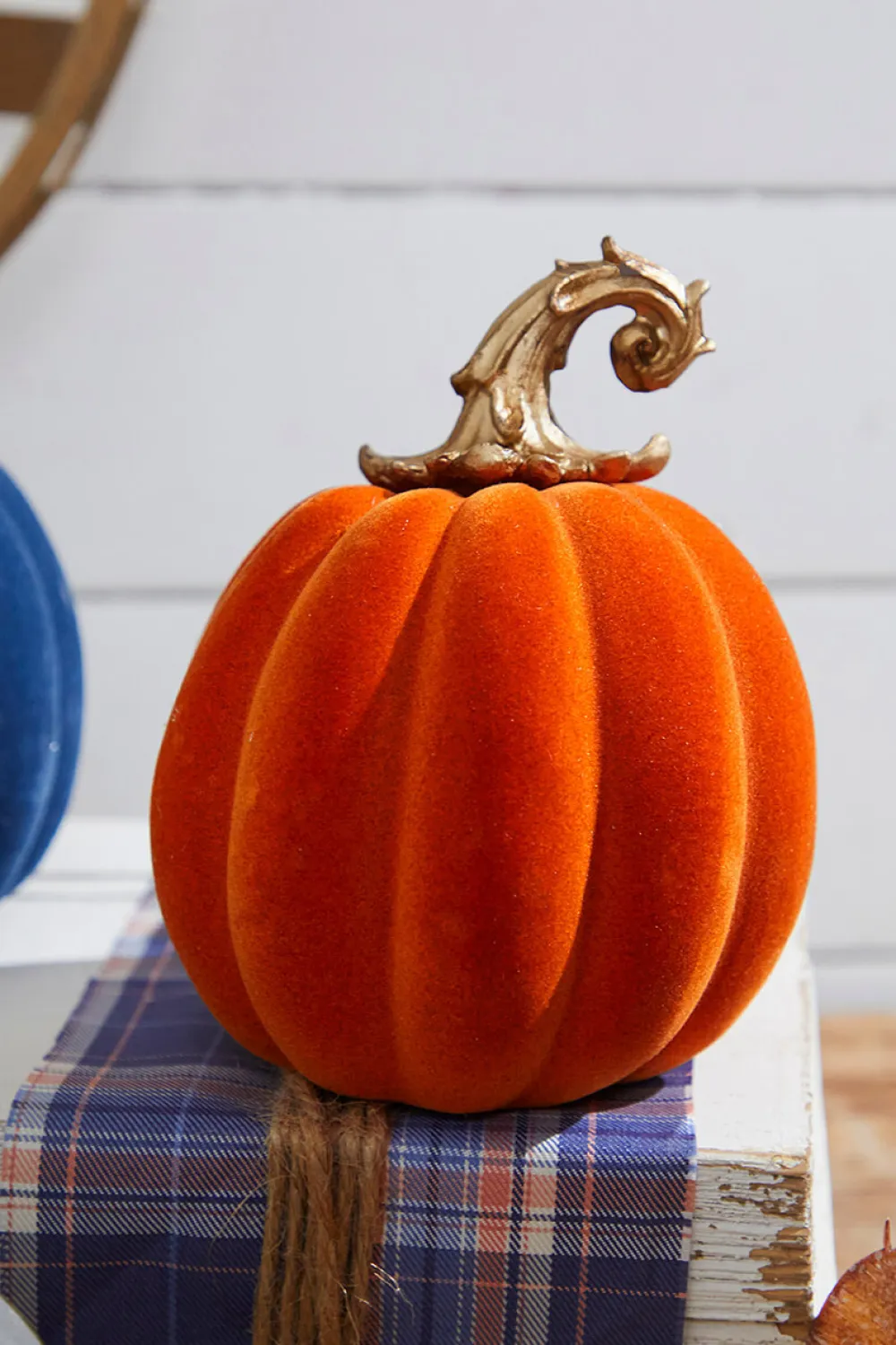 Decorator's Warehouse 6" Resin & Felt Harvest Pumpkin > Fall Decor|Fall Decor